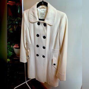 Old Navy Cream Double Breasted Peacoat